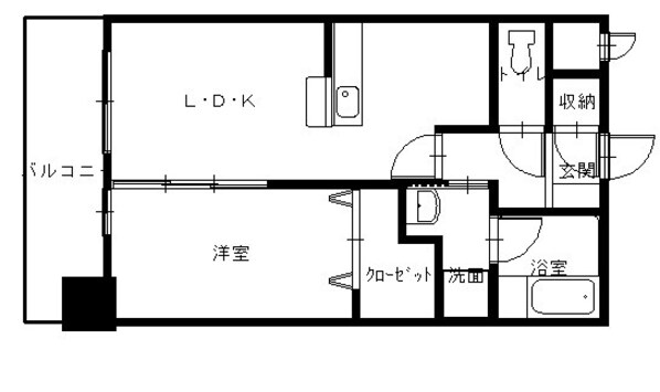 ABITI浜町の物件間取画像